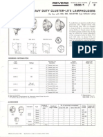 Revere 3200 & 3500 General Purpose & Heavy Duty Cluster-Lite Lampholders Bulletin 1966