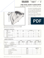 Revere 7400 Wide Beam Floodlights Bulletin 1966