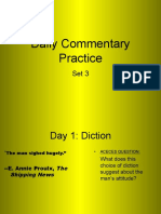 Daily Commentary Warm-ups Set 3