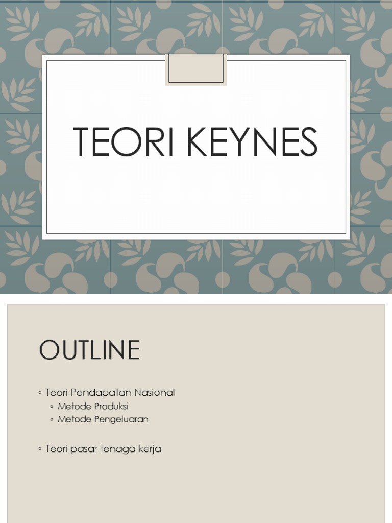 Teori Keynes | PDF