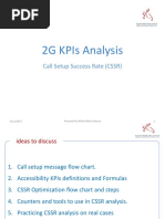 2G Kpis Analysis: Call Setup Success Rate (CSSR)