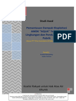 Pemantauan Dampak Eksploitasi Aqua Terhadap Lingkungan Dan Penduduk Sekitar Pabrik