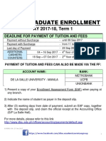 Undergraduate Enrollment: AY 2017-18, Term 1