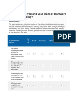 Team Building Assement Form