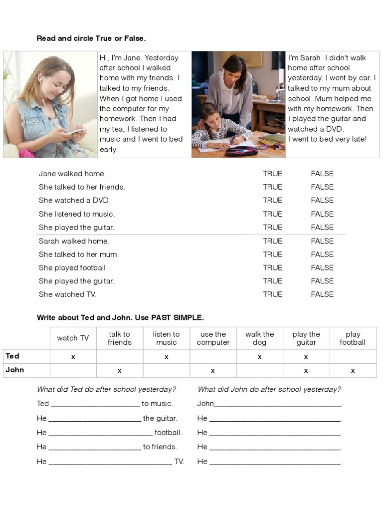 English 6ºprimaria Unit4 Activities Pdf
