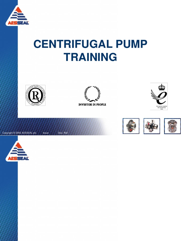 Centrifugal Pump Training © AESSEAL plc 2002 Bearing (Mechanical) Pump