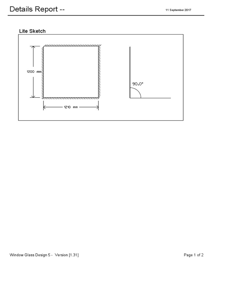 Window Glass Design Load Report 1.31 | PDF
