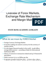 Oveview of Forex Markets, Exchange Rate Mechanism and Margin Matrix