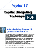 Capital Budgeting Techniques Pp13