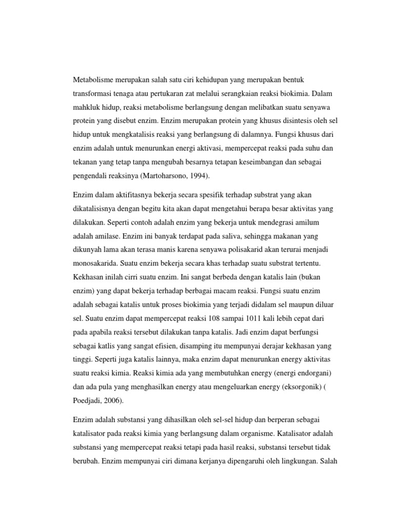 Teori Dasar Biokimia Teori Dasar Biokimia