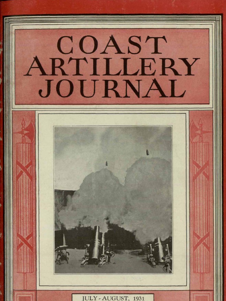 Coast Artillery Journal - Aug 1931 | PDF | United States Army Coast