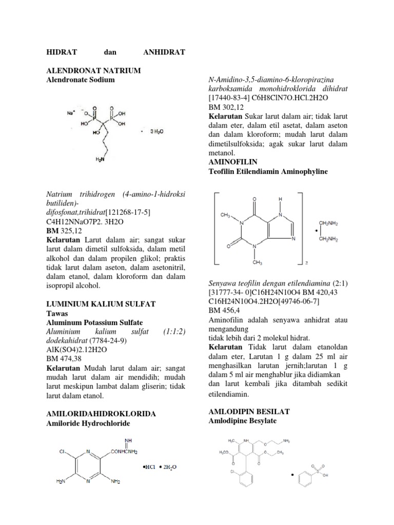 Senyawa Anhidrat dan Hidrat Kimia | PDF