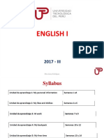 Syllabus - Evaluation English I