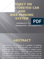 Project On Multistoreyed Car AND Bike Parking System: Submitted To:-Prof. J.R.Bhavsar Submitted By: - DE Group 4AG-2