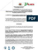 Resolucion No. 302 de 2017 de Seleccion de Sierra Nevada de Acacias