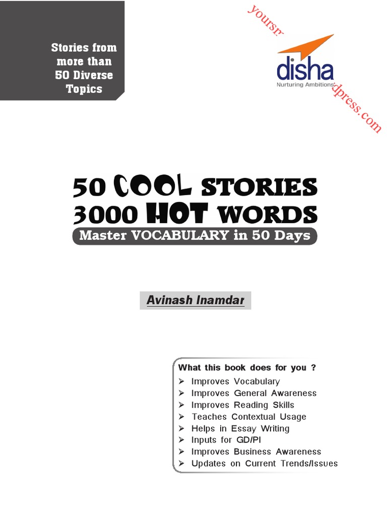 50 Cool Stories 3000 Hot Words (Master Vocabulary in 50 Days) For GRE Mba Sat Banking SSC Def PDF Transgender LGBTQIA+ Studies picture
