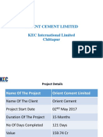 Orient Cement Limited KEC International Limited Chittapur