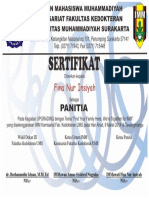 Sertifikat Upgrading Panitia