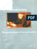 Walter Biemel - Fenomenologie Si Hermeneutica PDF