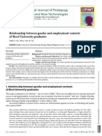 Relationship Between Gender and Employment Contexts of Bicol University Graduates PDF