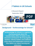 FKY The Use of Tablets in UK Schools September 2014