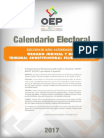 Calendario Electoral Judiciales 2017