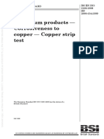 (BS en ISO 2160-1998) - Petroleum Products. Corrosiveness To Copper. Copper Strip Test.