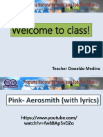 Welcome To Class!: Teacher Oswaldo Medina