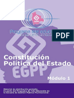 Modulo 1 Constitucion politica del estado Bolivia