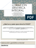 Valoración geriátrica integral (VGGI