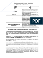 Interpretacion de Examen Diagnostico Graficas y Examen 2 Do Grado Agosto 2017