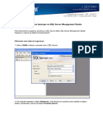 Manual  Criacao e Importacao Backup SQL