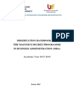 MBA Dissertation Guide