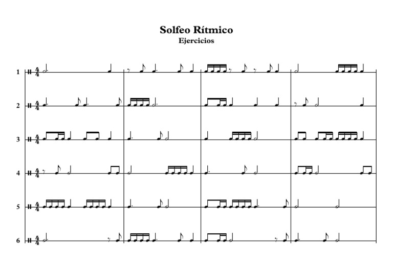 Solfeo Ritmico | PDF