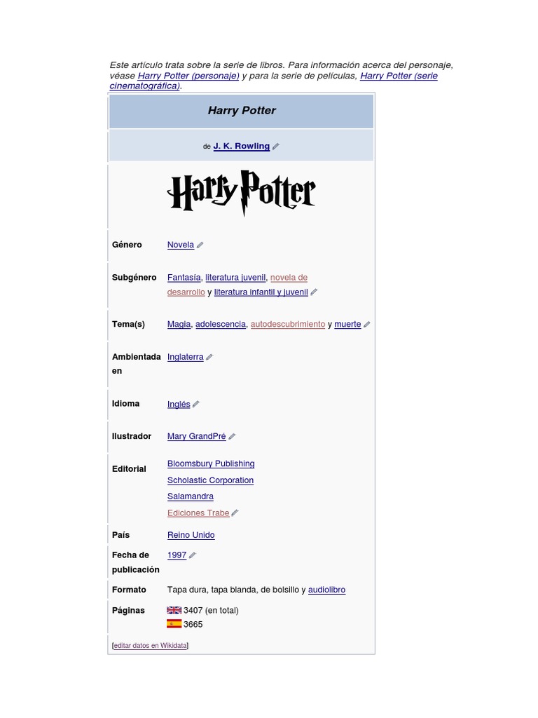 Harry Potter PDF Harry Potter J. K. Rowling