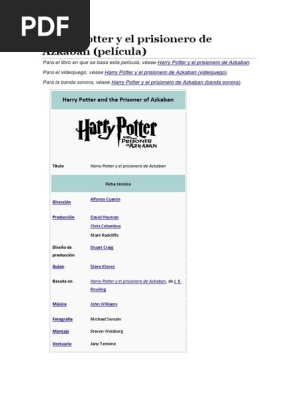 Harry Potter Y El Prisionero De Azkaban Harry Potter Personas
