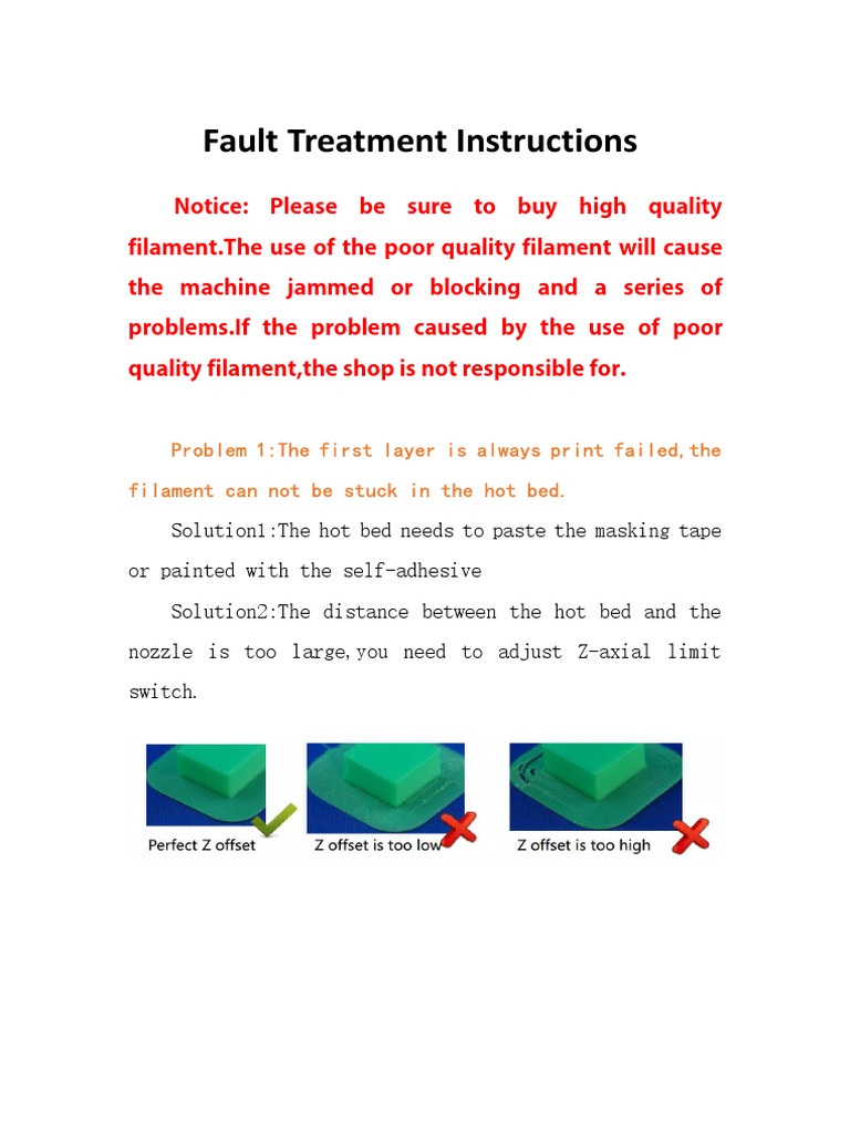 Fault Treatment Instructions | PDF