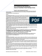 ID Predisposing Supporting and Driving Factors For Utilization of Adolescent Care H