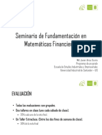 Seminario Matemática financiera