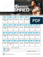 Kris Gethins 4 Weeks2shred Calendar
