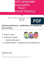 Advanced Fluency