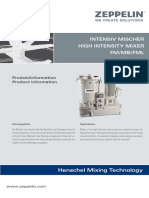 Zeppelin Henschel Intensiv Prozess Labor Mischer High Intensity Process Laboratory Mixer