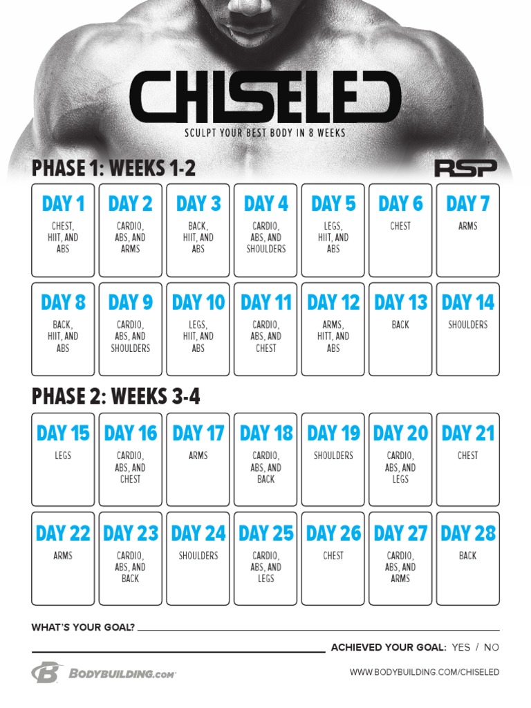 RSP Chiseled Calendar