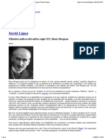 Filósofos Míticos Del Mítico Siglo XX: Henri Bergson - David López