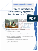 ¿Y Por Qué Es Importante La Normatividad y Legislación Financiera en Mi Profesión?