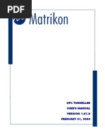 Matrikon OPC Tunneller Users Manual