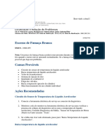 Excesso de fumaça branca em motor Caterpillar