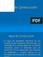 Agua de construcción: tipos, calidad y dosificación en morteros