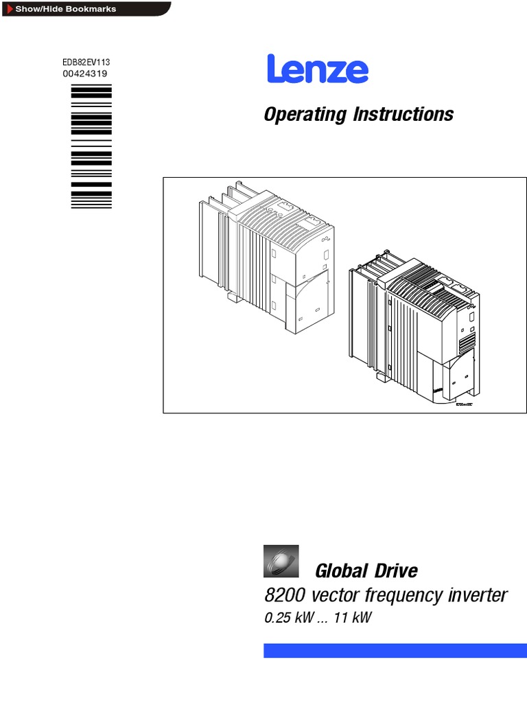 LENZE 8200 Vector | Menu (Computing) | Input/Output