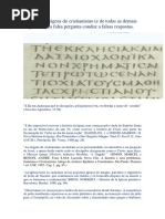 O Mito Das Origens Do Cristianismo